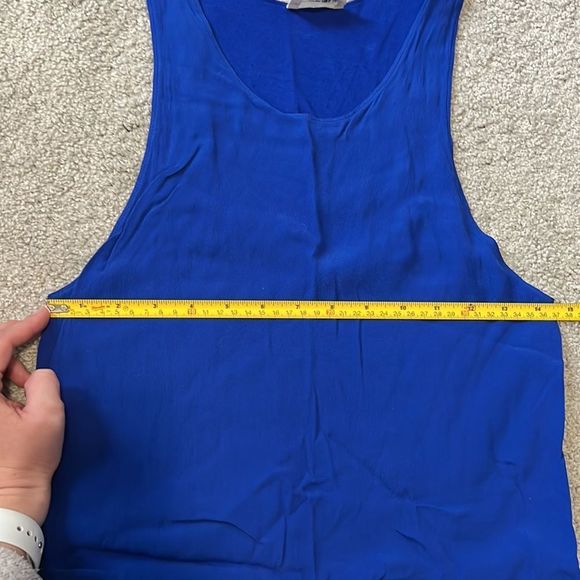 Aritzia Wilfred Free Sleeveless Sheath Mini Dress  Blue - Picture 15 of 15